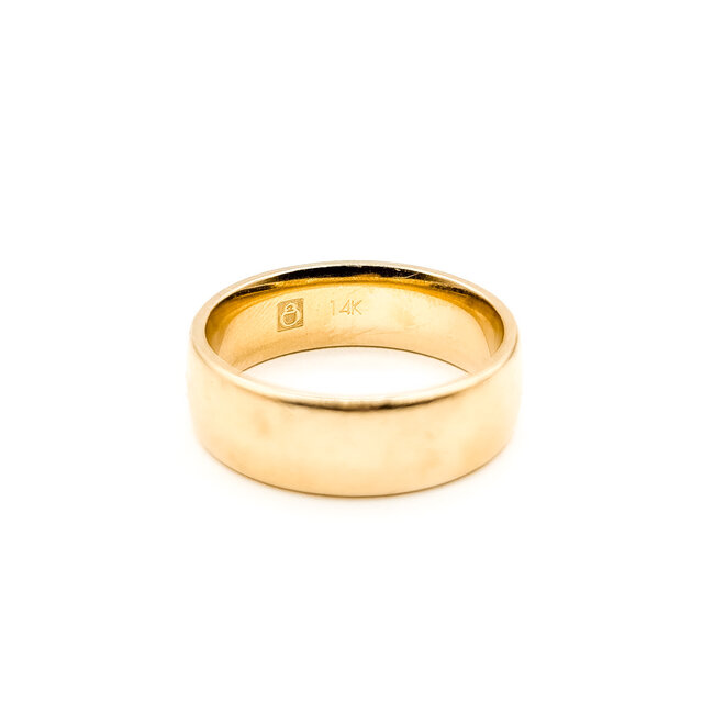 Ring Engagement Band 14ky 7mm Sz10 9.75g 126050029