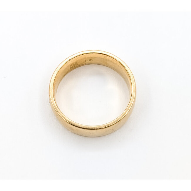 Ring Engagement Band 14ky 7mm Sz10 9.75g 126050029
