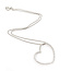 Pendant Heart .50ctw Round Diamonds 18kw 1.4x1.25" 16" 8.76g 126050028