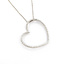 Pendant Heart .50ctw Round Diamonds 18kw 1.4x1.25" 16" 8.76g 126050028