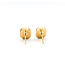 Earrings Stud Halo .33ctw Round Diamonds 1.50ctw Green Emerald 14ky .4x.3" 5.46g 126050030