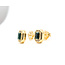 Earrings Stud Halo .33ctw Round Diamonds 1.50ctw Green Emerald 14ky .4x.3" 5.46g 126050030