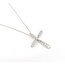 Pendant Cross 1.25ctw Round Diamonds 14kw 1.4x1.05" 16" 6.71g 126050027
