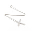 Pendant Cross 1.25ctw Round Diamonds 14kw 1.4x1.05" 16" 6.71g 126050027