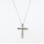 Pendant Cross 1.25ctw Round Diamonds 14kw 1.4x1.05" 16" 6.71g 126050027