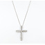 Pendant Cross 1.25ctw Round Diamonds 14kw 1.4x1.05" 16" 6.71g 126050027
