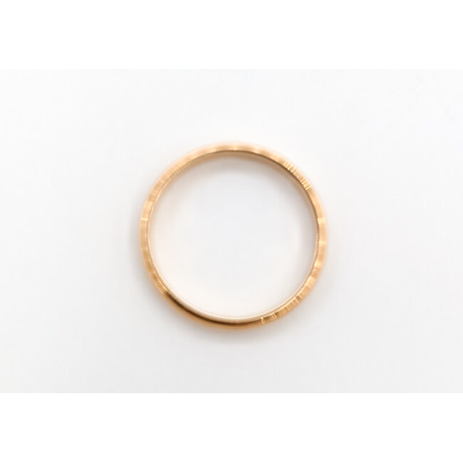Ring Band Half Round 18ky 3.3mm Sz6.5 2.99g 126042042