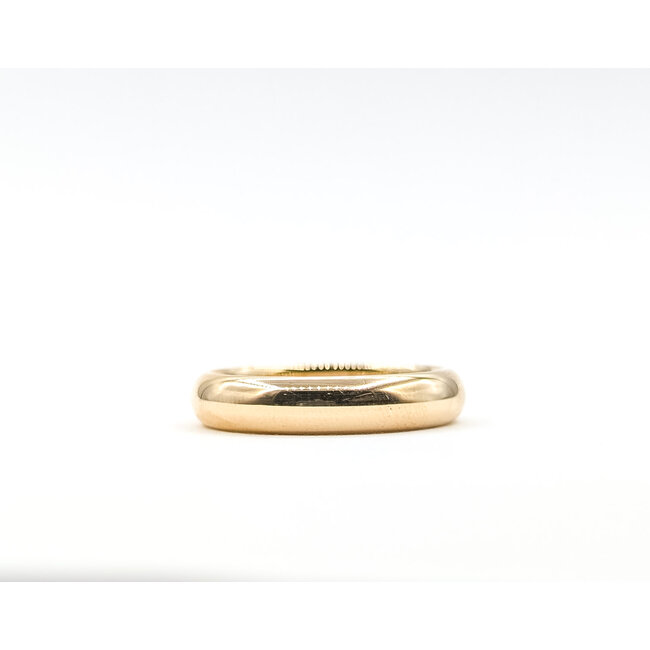 Ring Band Half Round 18ky 3.3mm Sz6.5 2.99g 126042042