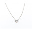 Necklace Solitaire 1.00ct Round Lab Grown Diamond 14kw 18" 2.46g 126040070