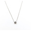 Necklace Solitaire 1.00ct Round Lab Grown Diamond 14kw 18" 2.46g 126040070