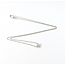 Necklace Solitaire 1.00ct Round Lab Grown Diamond 14kw 18" 2.46g 126040070
