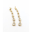 Earrings Graduated Dangle 4.50ctw Pear Lab Grown Diamonds 14ky 1.5x.25" 3.95g 126040051
