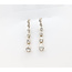 Earrings Graduated Dangle 4.50ctw Pear Lab Grown Diamonds 14ky 1.5x.25" 3.95g 126040051