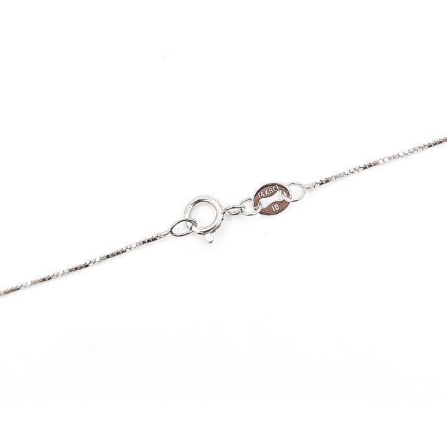Necklace 2-Stone .58ctw Pear & Round Lab Grown Diamond 14kw 18" 2.10g 126040072