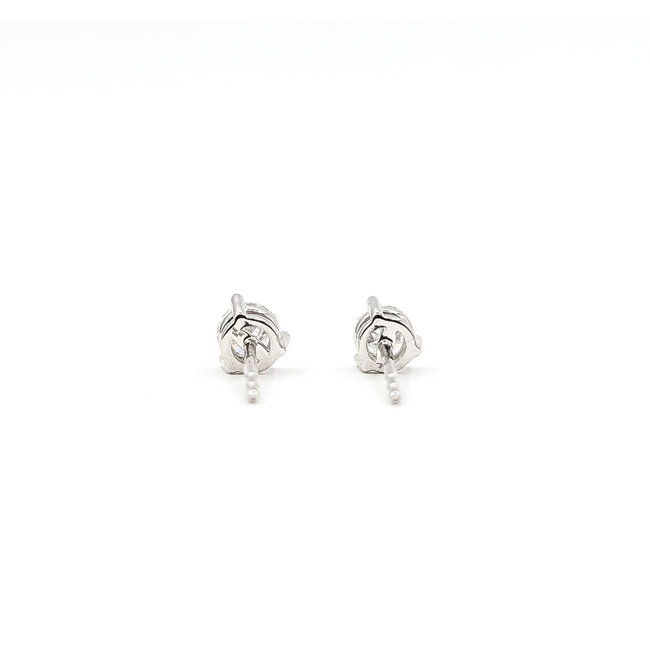 Earrings Stud 0.58ctw Round Lab Grown Diamonds 14kw 4.5mm 1.14g 126040057