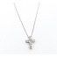 Pendant Cross W/Chain 1.00ctw Round Lab Grown Diamonds 14kw .6x.5" 16-17-18" 2.78g 126040073