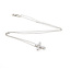 Pendant Cross W/Chain 1.00ctw Round Lab Grown Diamonds 14kw .6x.5" 16-17-18" 2.78g 126040073