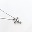 Pendant Cross W/Chain 1.00ctw Round Lab Grown Diamonds 14kw .6x.5" 16-17-18" 2.78g 126040073