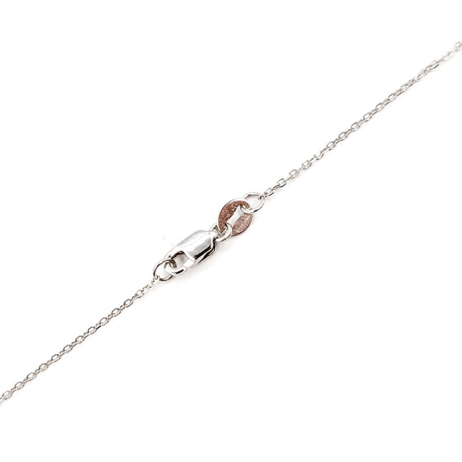 Pendant Cross W/Chain 1.00ctw Round Lab Grown Diamonds 14kw .6x.5" 16-17-18" 2.78g 126040073