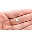 Necklace Solitaire W/Chain 0.75ct Cushion Lab Grown Diamond 14kw 16-17-18" 2.07g 126040075
