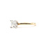 Ring Engagement Solitaire 1.00ct Princess Lab Grown Diamond 14ky 1.75mm Sz7 3.09g 126040040