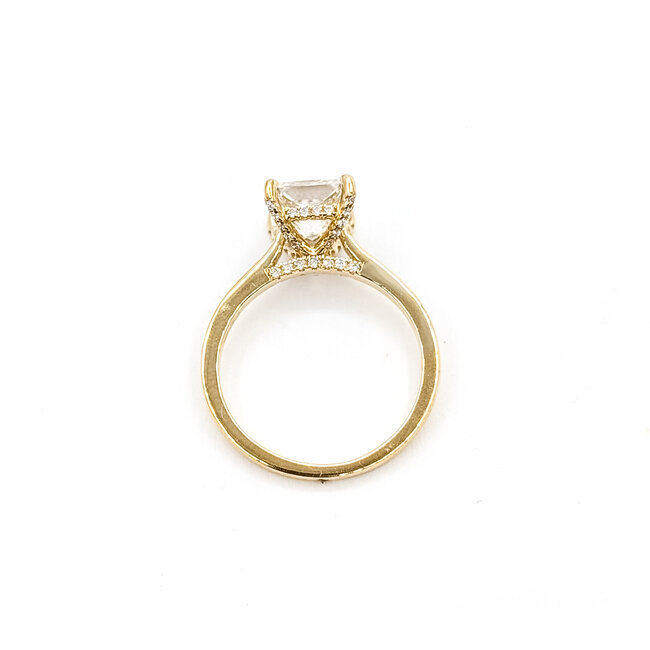 Ring Engagement Hidden Halo 1.80ct Princess Lab Grown Diamond 2.00ctw Lab Grown Diamonds 14ky 1.7mm Sz7 2.82g 126040044