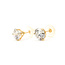 Earrings Stud 6.00ctw Round Lab Grown Diamonds IGI 18ky 9mm 2.7g 126040064
