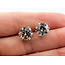 Earrings Stud 6.00ctw Round Lab Grown Diamonds IGI 18ky 9mm 2.7g 126040064