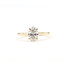 Ring Engagement Solitiare 1.00ct Oval Lab Grown Diamond 14ky 1.8mm Sz7 2.58g 126040050