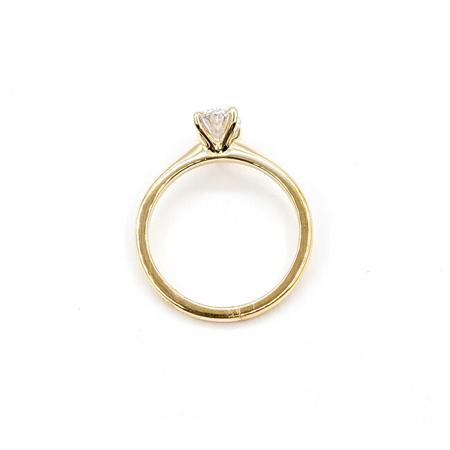 Ring Engagement Solitiare 1.00ct Oval Lab Grown Diamond 14ky 1.8mm Sz7 2.58g 126040050