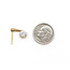 Earrings Stud Dangle 1.25ctw Round Lab Grown Diamonds 14ky .6x.25" 2.12g 126040053