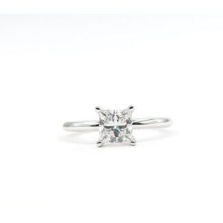 Ring Engagement Solitaire 1.00ct Princess Lab Grown Diamond 14kw 2mm Sz7 3.10g 126040042