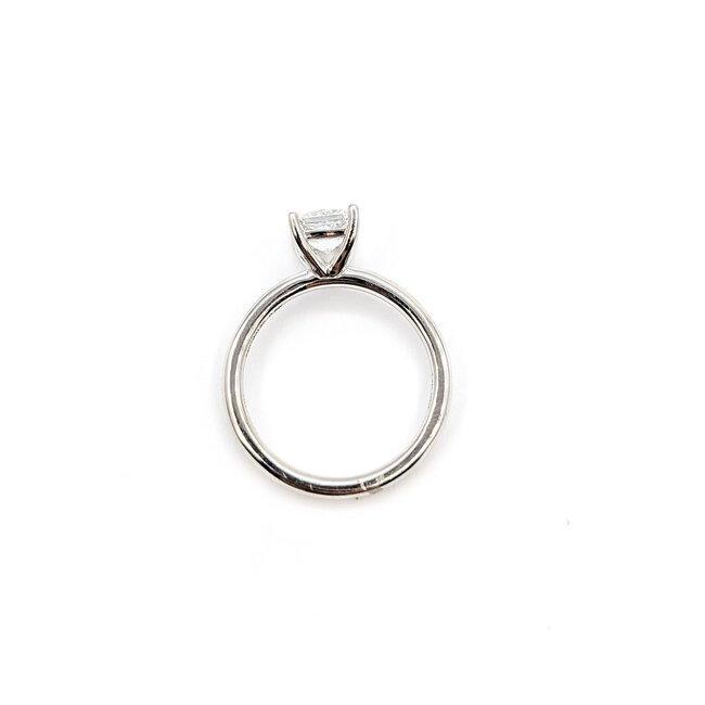 Ring Engagement Solitaire 1.00ct Princess Lab Grown Diamond 14kw 2mm Sz7 3.10g 126040042