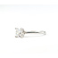 Ring Engagement Solitaire 1.00ct Princess Lab Grown Diamond 14kw 2mm Sz7 3.10g 126040042