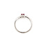 Ring 3-Stone .04ctw Round Diamonds .33ct Pink Tourmaline 900pt 1.7mm Sz5.5 2.68g 126050033