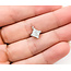 Pendant Illusion Set .50ctw Princess Diamonds 14kw 11.5x8.5mm 1.04g 126050034