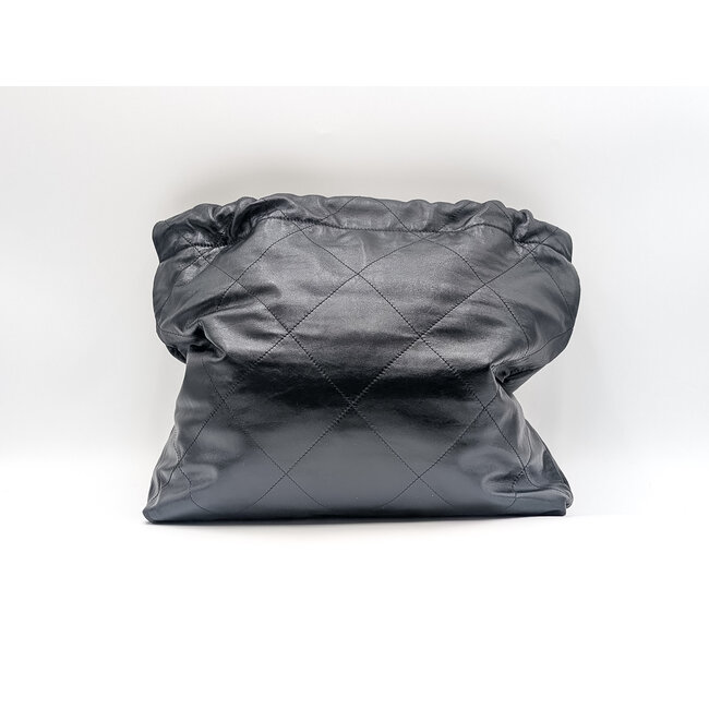 Handbag Chanel Quilted Calfskin Black 22  126055029