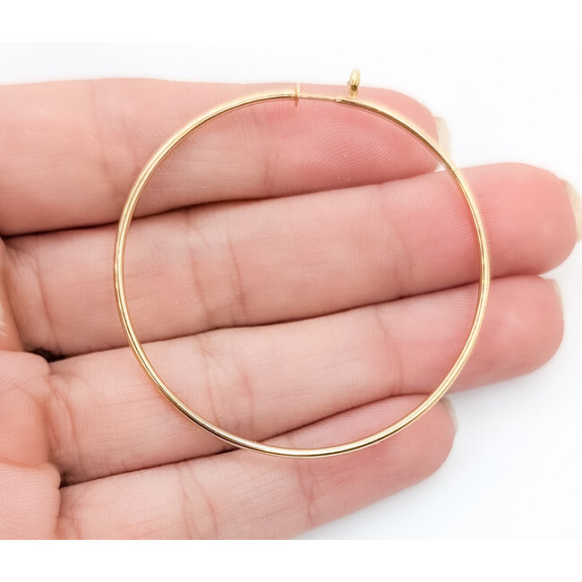 Earnings Tiffany & Co. Elsa Peretti Hoops .10ctw Round 1.2mm 1.6" 126050038