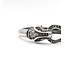 Bracelet Mercasite Panther Bangle 925 9.25mm 7.75" 30.1g 126052007