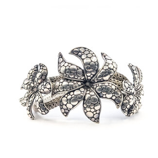 Bracelet John Hardy Wheat 3 Flower Bracelet 925 16.6mm 6.25" 84.7g 126052002