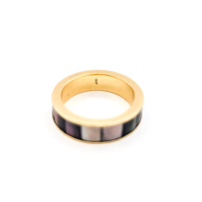 Ring Eternity MOP Yellow 5mm Sz5.5 3.7g 126050037