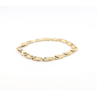 Bracelet Flat Mariner Link 14ky 6mm 7" 13.13g 126052006