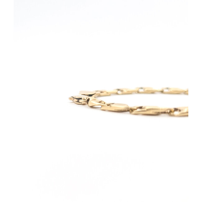 Bracelet Flat Mariner Link 14ky 6mm 7" 13.13g 126052006