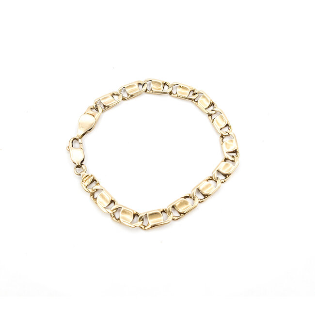 Bracelet Flat Mariner Link 14ky 6mm 7" 13.13g 126052006