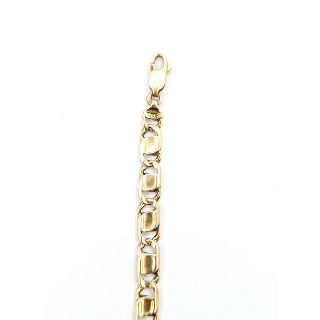 Bracelet Flat Mariner Link 14ky 6mm 7" 13.13g 126052006