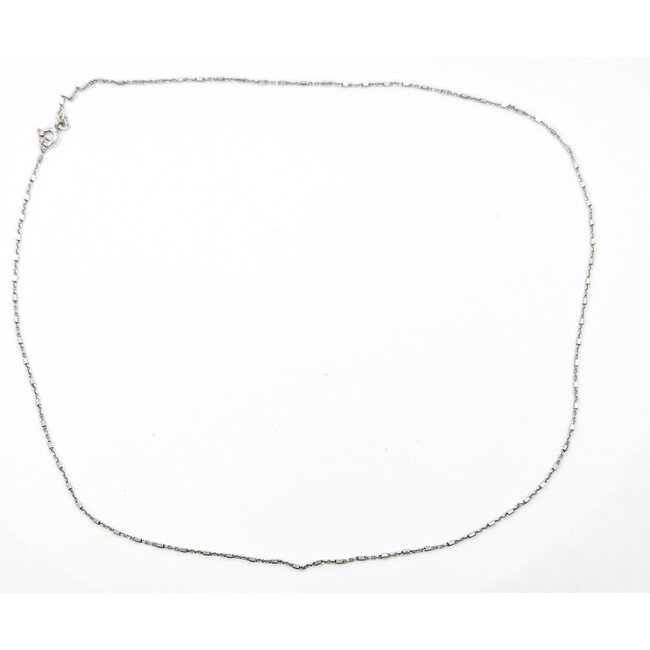 Necklace Italian Bar Link Chain 925 1.93mm 18" 2.1g 126052003