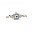 Watch Bulova Art Deco Milgrain Filigree 28x14mm 14kt Case, Stainless Bracelet 6.5" Watch Only 126046018
