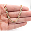 Necklace Pave Cuban Chain Gold Plated 925 4.2mm 20" 126052014