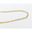Necklace Pave Cuban Chain Gold Plated 925 4.2mm 20" 126052014