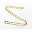 Necklace Pave Cuban Chain Gold Plated 925 4.2mm 20" 126052014